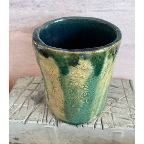 Small green vase