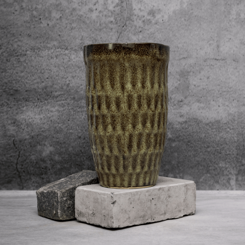 Earthy Tribal Planter By Shivika's Pottery