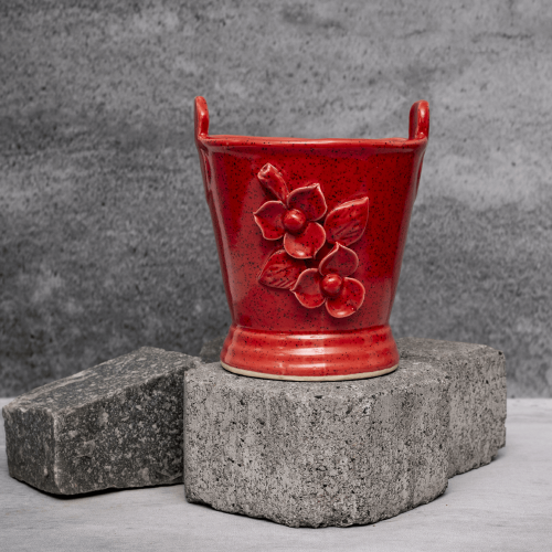 Germanium Flower Planter By Shivika's Pottery