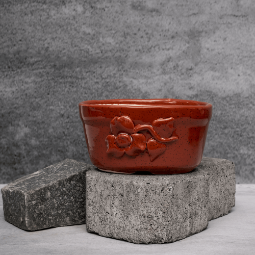 Germanium Flower Pattern Planter By Shivika's Pottery