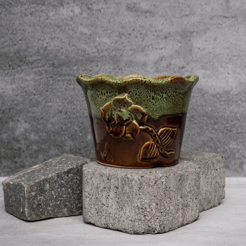 Dual Tone Flower Planter By Shivika's Pottery