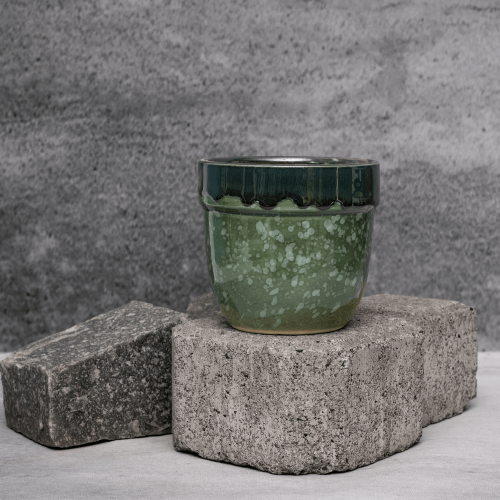 Green Dual Tone Dapper Planter By Shivika's Pottery