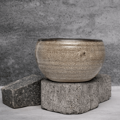 Brown Rustic Planter By Shivika's Pottery