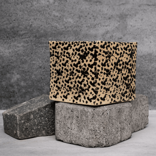 Brown Square Abstract Planter By Shivika's Pottery