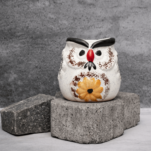 White Owl Planter By Shivika's Pottery