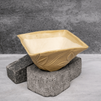 Yellow Square Planter By Shivika's Pottery