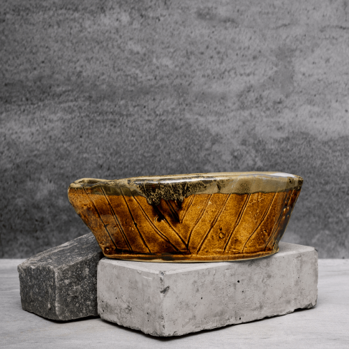 Ochre Boat Planter By Shivika's Pottery