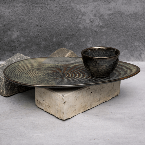 Rustic Serving Plate By Shivika's Pottery